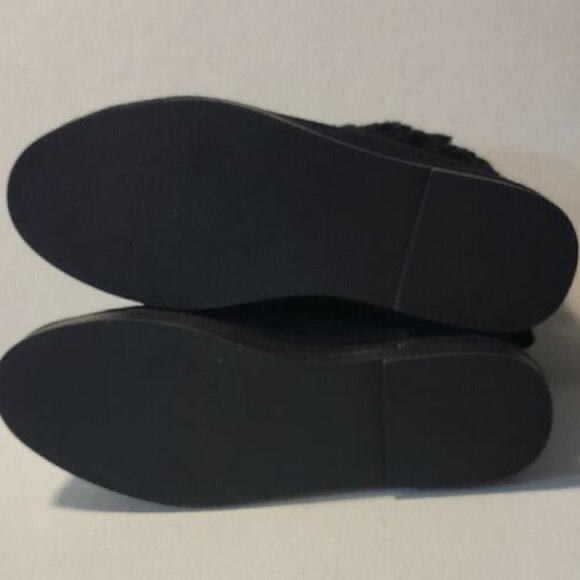 Steve Madden Tommy Black Suede Wool Lining Booties - Picture 11 of 11